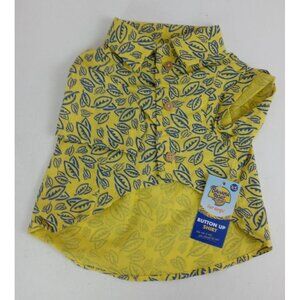 NWT Banana Boat Button Up Shirt for Dogs Size XS